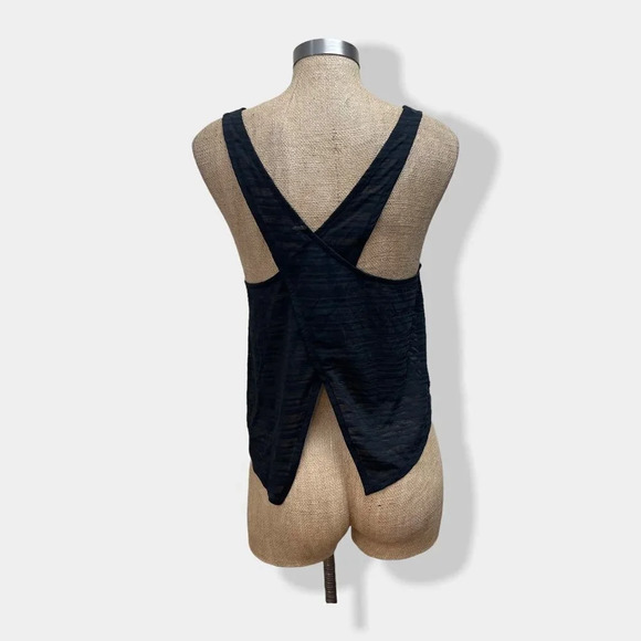 ONZIE One Size Black Cross Back Tank - Picture 3 of 6